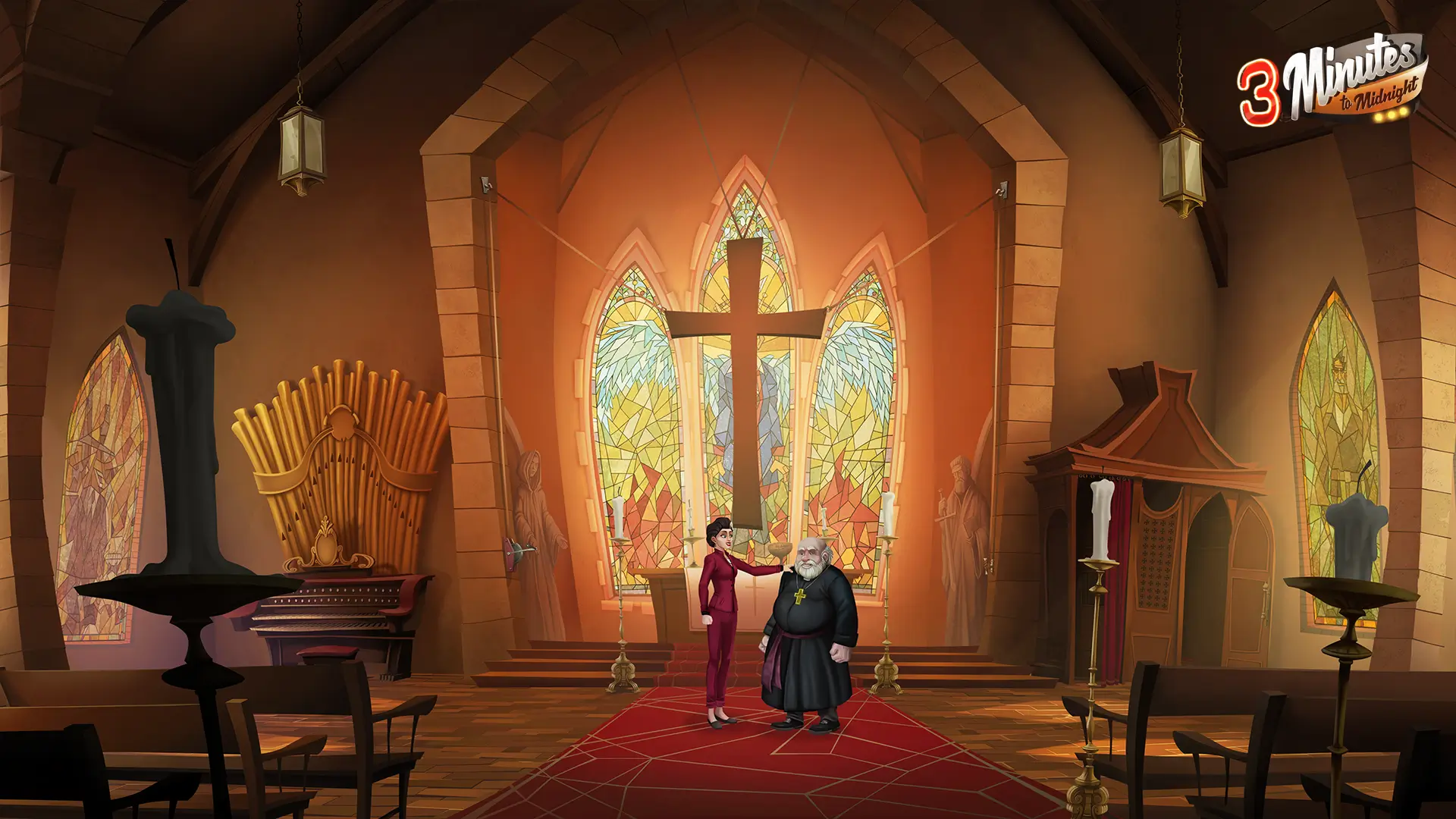 3 Minutes to Midnight Point and Click Adventure game comedy church