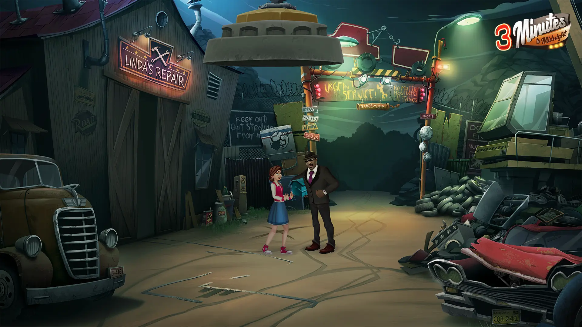 3 Minutes to Midnight Point and Click Adventure game comedy junkyard